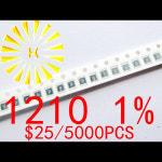 1210 1% 칩 저항기 1R-10M 1/3W SMD 저항기 x 5000PCS : 라온율4