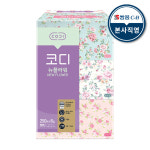 [코디] 뉴플라워 미용티슈 250매 x 6입 1팩 : 쌍용 코디 본사 직영몰