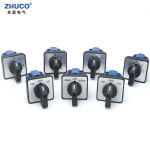 SZW26/LW26 20 20A 660V 64x64/48x48mm 패널 마운트 2 상 8 나사 터미널 노브 셀렉터 캠 로터리 전환 스위치 : 분당플렉스4