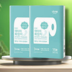 화장지 3겹 15롤 2팩 : 루나시블 10L
