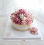 피오니부케 대구떡케이크 환갑 칠순 생신 돌잔치 대구주문제작케이크 앙플망스 : 앙플망스