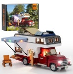 펀홀 F9012 캠핑카 LED 포함 풀박스 중국 호환블럭 : 뉴핀