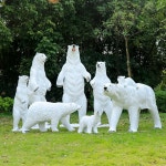 북극곰 장식품 야외 공원 숲 눈 산 조각 조경 놀이터 바다 1. 북극곰 L 130cm : 멀티플라이x