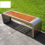 야외공원벤치 정원 운동장 버스정류장 공공 좌석 의자 벤치(U자형다리/1.2m) : 케이디물류