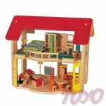투요 브알라 로즈 하우스 세트 소꼽놀이 소꿉놀이장난감 목재인형집 : 요와요