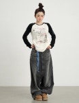 Achihara 오리지널 레이어드 래글런 티셔츠 : 히피베