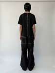 SAN263-1 다이드 티셔츠 Taped Dyed T-Shirt - Black : 찬스클로딩