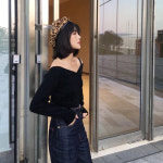 H7488 레오파드 조정 베레모 모자, 여성 한국어 패션 올 매치 화가 베레모 모자, 여성 가을 겨울 고품질 레이디 모자 : 에이미모아모아마켓