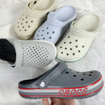 크록스 바야밴드 라이트라이드 클래식 인모션 크록밴드 스투코 클로그 샌들 슬리퍼 : 슈커밍