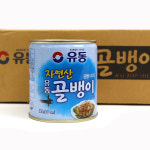 도매/업소용 유동 자연산 골뱅이 1박스(230gx24개) 통조림 원터치캔 골뱅이캔 : 바다냄새