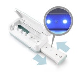 국산 칫솔살균기 무선 칫솔살균기 가정용 소독기 UVC 살균 휴대용 : 하은기획