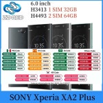 소니 엑스페리아 XA2 플러스 H3413 1 SIM H4493 듀얼 심 4G LTE 6.0 인치 스냅드래곤 630 옥타 코어 6GB RAM 64GB ROM NFC 오리지널... 