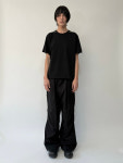 SAN263-1 다이드 티셔츠 Taped Dyed T-Shirt - Black : 찬스클로딩