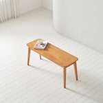 j0094 Sophia 2인벤치 의자 고무나무 원목의자 벤치의자 : 모어 가구