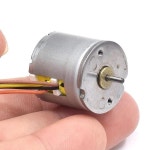 NMB SMP20-2020-C DC 12V-24V 마이크로 20mm, 2 상 4 선 스텝퍼 모터, 강력한 자기 로터, 1.5mm 샤프트 : 레드상사22