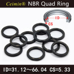 5 Pcs 쿼드 링 31 12/32 69/34 29/37 47/40 64/43 82/46 99/50 17/53 34/56 52/59 69/62 87/66 04 5 33 X 링 NB : 춘동이마켓