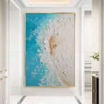 대형유화그림 바다그림 풍경화 아크릴화 집들이액자 70x110CM 환경보호 프레임 색상문의 : 뉴글로리sol