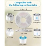 고양이정수기필터 6/12Pcs Dog Feeders Fountain Filters Cat Water Replacement for 2.0-2.4L Pet Filtration Syst : HWANY2018