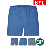 BYC 남자 트렁크팬티 사각팬티 80수 60수 순면 3매 빅사이즈 속옷 : BYC왕자상회
