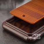 [다도 차판] 예향원 상하분리 배수식 프리미엄급 독일 베이클라이트 전목차판 T-7313 : 예향원