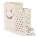 흡착식 스마일 다용도 꽂이통 2칸 대량주문 사무 행사 기념품 다용도통 : 고소비요정