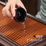 [다도 차판] 예향원 상하분리 배수식 프리미엄급 독일 베이클라이트 전목차판 T-7313 : 예향원