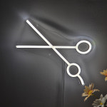 네온 조명 장식 미용실용 인치 가위 5 87 사인 98 1PC 상점 10 미용실 LED : 코알라아홉