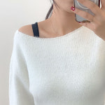 레아 입술넥 트임 니트 A0212 : 어썸하비