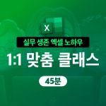 [원데이클래스] 실무에 진짜 필요한 생존 엑셀 레슨 비대면 강의(45분) : 리얼엑셀