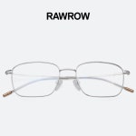 로우로우 안경 R EYE 191 SILVER 실버 사각 베타티타늄 가벼운 안경테 : 세컨아이즈