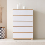 800핸드리스 5단서랍장 베이직 아기옷서랍장 공간활용 칸칸이서랍장 : 요즘가구