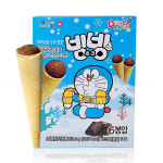 바스락 빙빙 아이스콘 도라에몽 초코, 53.4g, 1개 : 르느쿠루