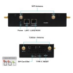 Yeacomm 5G NR 라우터 SA /NSA CPE, 심 카드 슬롯이 있는 WiFi 6 모뎀 라우터, 최대 3.47Gbps,Cat19,Qualcomm SDX62,6PCS 탈착식... 