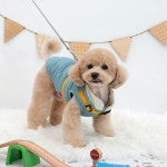 페리스독 강아지 소형견 중형견 애견 남아 여아 하네스 후리스 패딩 : 유유파파