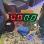 전자 점수판 당구장 탁구장 구기운동 경기점수 배구 전원10x20cm : AW STORE