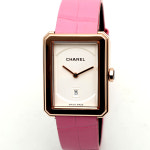 샤넬 보이프렌드 H6588 베이지 골드 미듐 여자 가죽 시계 신형 2021년 보증서 박스 : 로지워치