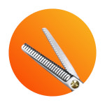 마단코리아 S-G5024 미니 틴닝가위 5인치 24발 무홈 양날 틴닝가위 : 왈왈쇼핑