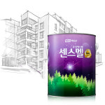 KCC 센스멜골드 밝은청색 유광 4L : 조아 페인트