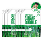 슈가버블 구연산 주방세제 2L 리필 3팩+3팩 (총 12L) / 물때제거, 젖병세척가능, 1종주방세제 : 슈가버블