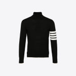 톰브라운 남성 메리노 울 4바 터틀넥 니트 블랙 MKA512D Y1014 001 : 더그란데