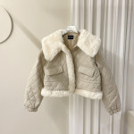 [J1054] 데일리수잔 빅카라 퍼 레더 집업 자켓 : 수잔클로젯