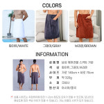 입는 샤워 타올 남성 스커트 가운 웨어러블 홈웨어 헬스 골프 사우나 마사지 나이트가운 : 비챠 VICHAA