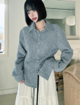 발레리나 트위드 라인 셔츠 Ballerina Tweed Line-Shirt : 주식회사 더팩더널드