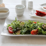 [에라토] 미반 도자기 한정식 식당 업소용 반찬 요리 생선 직사각 접시 39.5cm : 54미닛