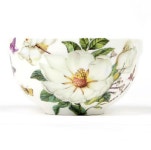 목련 본차이나 이쁜 공기 5P 안깨지는 튼튼한 고급 도자기 밥공기 : 판다생활용품