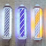 미용실 조명 헤어샵 특이한 바버샵 원통형 LED 싸인볼 레트로 : 투민구매대행