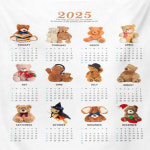2025 새해 달력 캘린더 10종 패브릭달력 커피 귀여운 소품 베이커리 카페 인테리어 도 : 샵온앤온