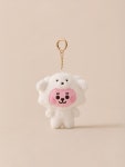 BT.21 베이비 플러피 인형 키링/스트링 미니 백참 파우치 BABY FLUFFY BTS LINEFRIENDS BT21 : 케이.에브리데이