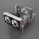 수냉 쿨러 지원 컴퓨터 오픈형 투명 아크릴 PC 케이스 : 나나인터내셔널