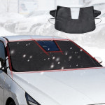 딜온 맞춤형 자동차 앞유리커버 차량 덮개 성에 눈 그랜져HG, 블랙 : 딜온